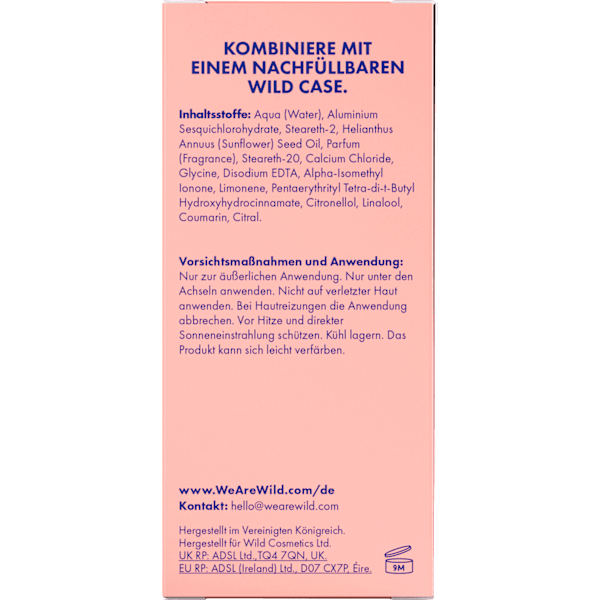 Antitranspirant Deo Roll-on Coconut & Vanilla Nachfüllpack Wild