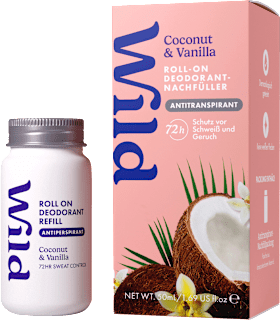 Antitranspirant Deo Roll-on Coconut & Vanilla Nachfüllpack Wild