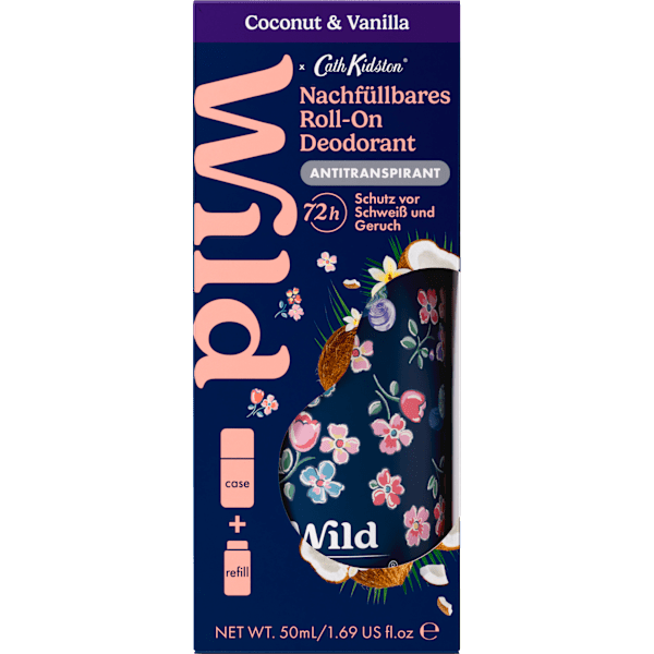 Antitranspirant Deo Roll-on Coconut & Vanilla + Nachfüllpack Wild