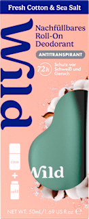 Antitranspirant Deo Roll-on Fresh Cotton & Sea Salt + Nachfüllpack Wild