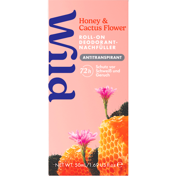 Antitranspirant Deo Roll-on Honey & Cactus Flower Nachfüllpack Wild