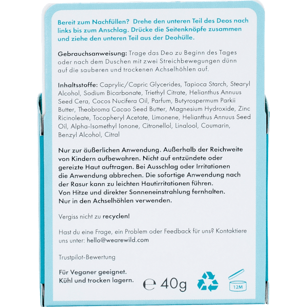 Deostick Fresh Cotton & Sea Salt Nachfüllpack Wild