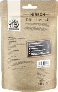 Kausnack Hund, Hirsch Dörrfleisch  Wildes Land