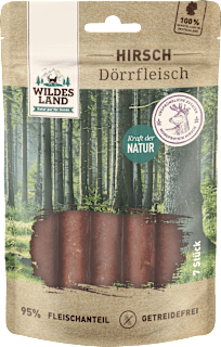 Kausnack Hund, Hirsch Dörrfleisch  Wildes Land