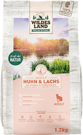 Trockenfutter Katze, Huhn & Lachs mit Gartengemüse, Adult Wildes Land