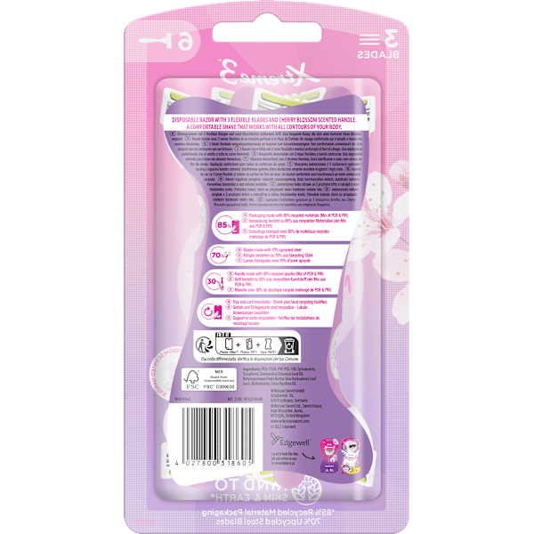 Einwegrasierer, Xtreme 3, Cherry Blossom WILKINSON SWORD