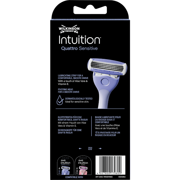 Rasierer, Intuition Quattro Sensitive  WILKINSON SWORD