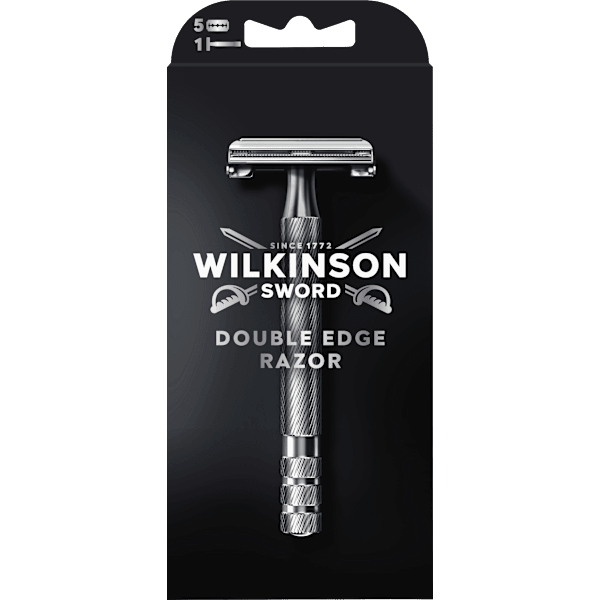 Rasierhobel, Barber´s Style The Edger mit Ersatzklingen WILKINSON SWORD