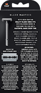 Rasierhobel, Barber´s Style The Edger mit Ersatzklingen WILKINSON SWORD