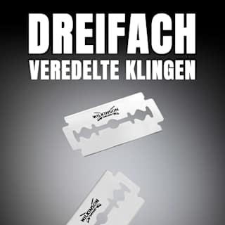Rasierhobel, Barber´s Style The Edger mit Ersatzklingen WILKINSON SWORD