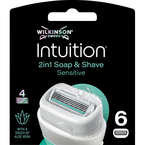 Rasierklingen, Intuition 2in1 Soap & Shave Sensitive  WILKINSON SWORD