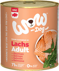Nassfutter Hund mit Lachs, Löwenzahn & Brennnessel, Adult WOW