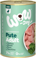 Nassfutter Hund mit Pute & Zucchini, Adult WOW