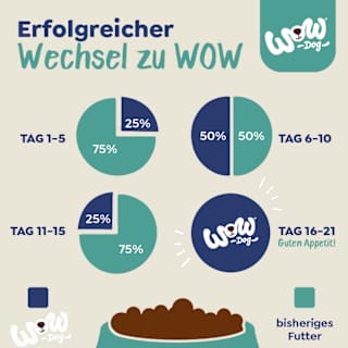 Nassfutter Hund mit Pute & Zucchini, Adult WOW