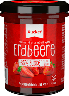 Fruchtaufstrich, Erdbeere mit Xylit Xucker