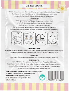 Augenpads Magic Monoi Flower (1 Paar) Yeauty