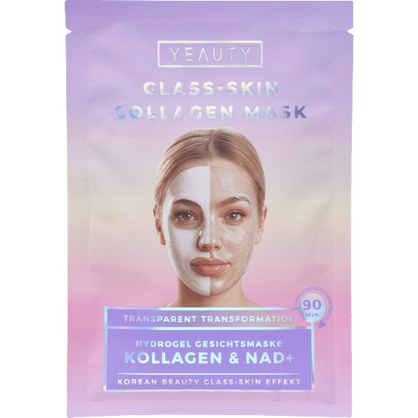 Gesichtsmaske Glass-Skin Hydrogel Kollagen & NAD+  Yeauty