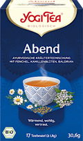 Kräutertee "Abend" mit Fenchel, Kamillenblüten & Baldrian (17 Beutel) YOGI TEA