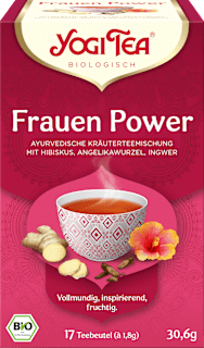 Kräutertee "Frauen Power" mit Hibiskus, Angelikawurzel & Ingwer (17 Beutel) YOGI TEA