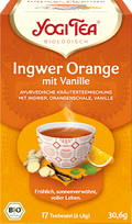 Kräutertee Ingwer Orange mit Vanille (17 Beutel) YOGI TEA