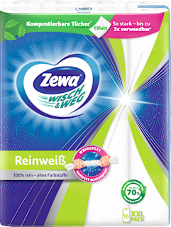 Küchenrolle Wisch&Weg Reinweiss (16x45 Blatt) Zewa