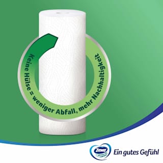 Küchenrolle Wisch&Weg Smart Hülsenlos (2x90 Blatt) Zewa