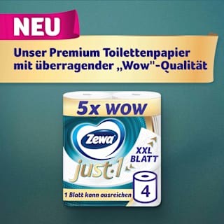 Toilettenpapier Just1 4-lagig (4x99 Blatt) Zewa