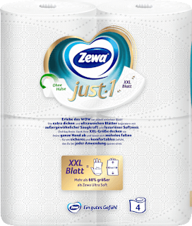 Toilettenpapier Just1 4-lagig (4x99 Blatt) Zewa