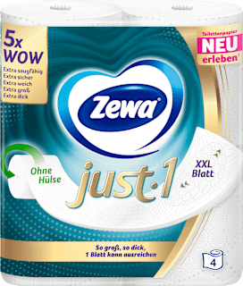 Toilettenpapier Just1 4-lagig (4x99 Blatt) Zewa