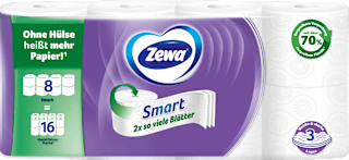 Toilettenpapier Smart 3-lagig (8x300 Blatt)  Zewa
