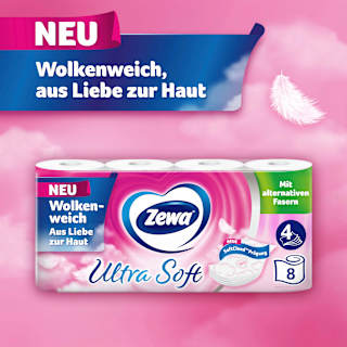 Toilettenpapier Ultra Soft 4-lagig (8x150 Blatt) Zewa