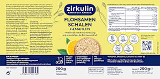 Flohsamenschalen gemahlen Plus  Zirkulin