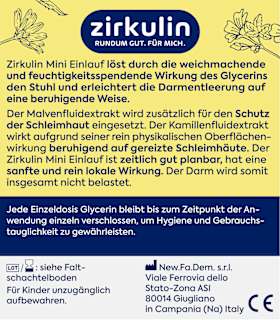 Mini-Einlauf, Mini-Klistiere Zirkulin